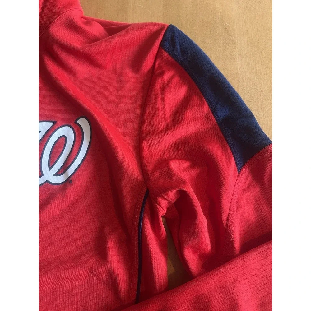 Washington Nationals Majestic Cool Base 1/4 Zip Pullover‎ Men's Size S Small